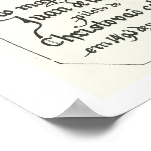 Kaart van Afrika | 1500 Poster (Hoek)