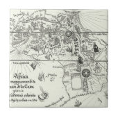 Kaart van Afrika | 1500 Tegeltje (Voorkant)