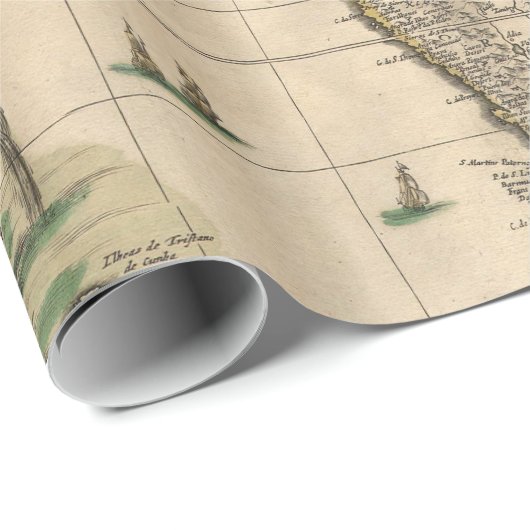  kaart van Afrika (1689) Cadeaupapier (Rol Hoek)