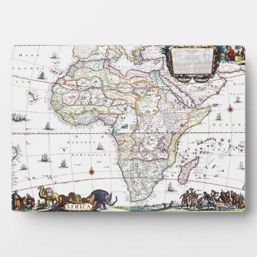 Kaart van Afrika | 1696 Fotoplaat (voorkant)