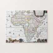 Kaart van Afrika | 1696 Legpuzzel (Horizontaal)