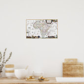 Kaart van Afrika | 1696 Poster (Keuken)