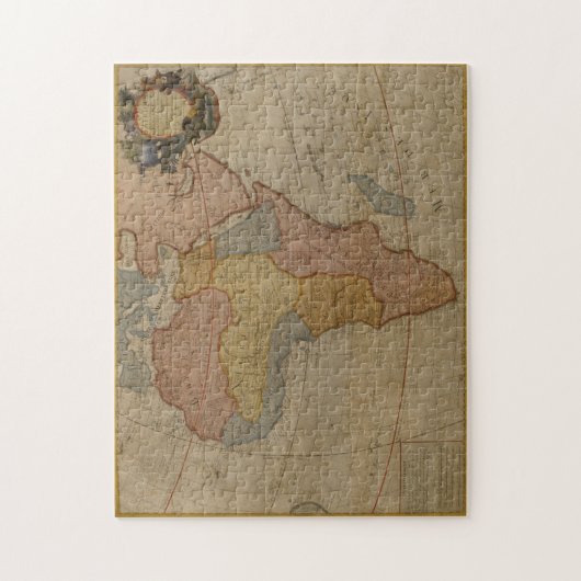 Kaart van Afrika | 1700 Legpuzzel (Verticaal)