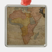 Kaart van Afrika | 1700 Metalen Ornament (Voorkant)