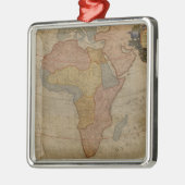 Kaart van Afrika | 1700 Metalen Ornament (Links)