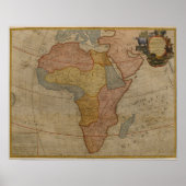 Kaart van Afrika | 1700 Poster (Voorkant)