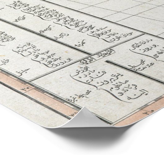 Kaart van Afrika (1803) Poster (Hoek)