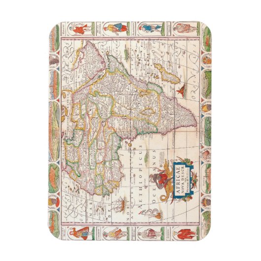 Kaart van Afrika 2 Magneet (Verticaal)