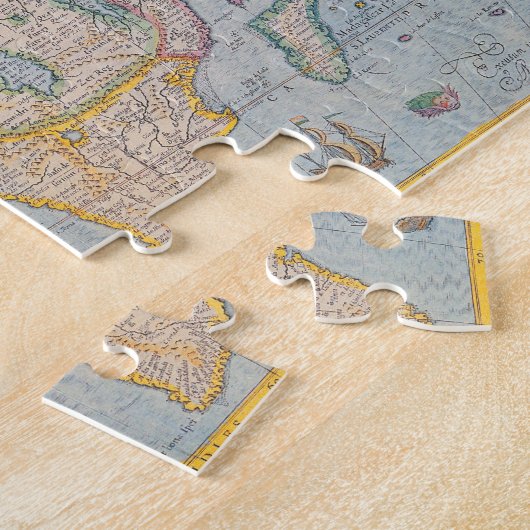 Kaart van Afrika 4 Legpuzzel (Zijkant)