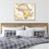 Kaart van Afrika Canvas Afdruk (Insitu (Slaapkamer))