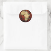 Kaart van Afrika Dark Continent Art Stickers (Tas)