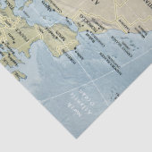 Kaart van Afrika Decoupage Tissuepapier (Detail)