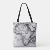Kaart van Afrika | Door Thomas Stirling gegraveerd Tote Bag (Achterkant)