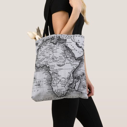 Kaart van Afrika | Door Thomas Stirling gegraveerd Tote Bag (Dichtbij)