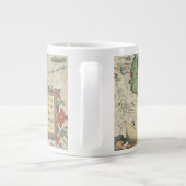 Kaart van Afrika en het Arabisch schiereiland Grote Koffiekop (Achterkant)