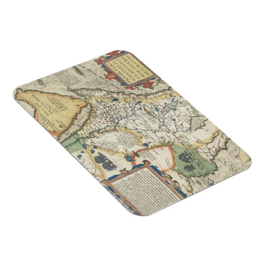 Kaart van Afrika en het Arabisch schiereiland Magneet (Rechterzijde)