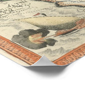 Kaart van Afrika en het Arabisch schiereiland Poster (Hoek)