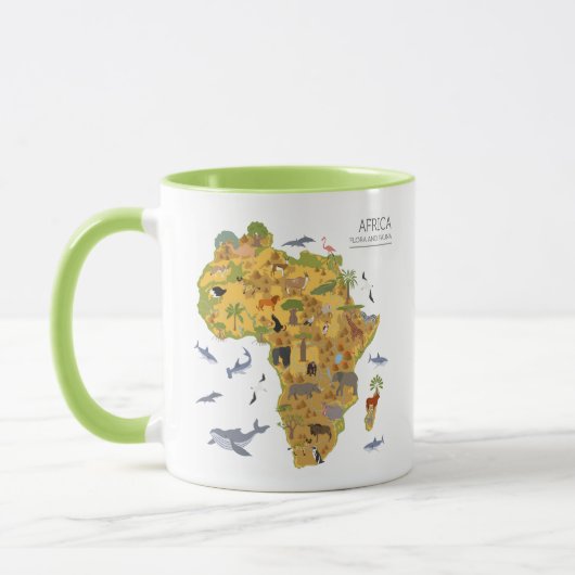 Kaart van Afrika | Flora en fauna Mok (Links)