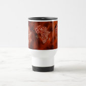 Kaart van AFRIKA Giraffe Spots Wildlife Travel Mug Reisbeker (Center)