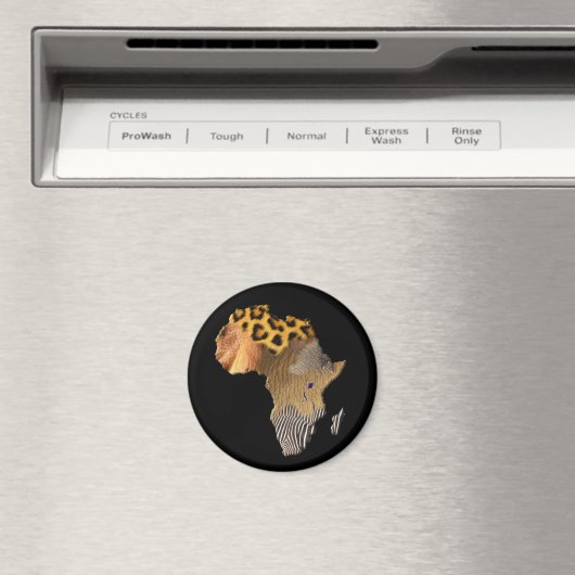 Kaart van Afrika, het donkere continent Magneet (Insitu (Vaatwasser))