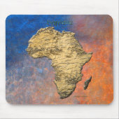 Kaart van Afrika, het donkere continent Muismat (Voorkant)