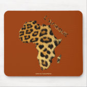 Kaart van Afrika, het donkere continent Muismat (Voorkant)