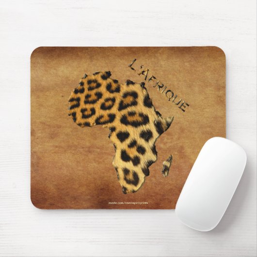 Kaart van Afrika, het donkere continent Muismat (Met muis)