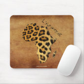 Kaart van Afrika, het donkere continent Muismat (Met muis)