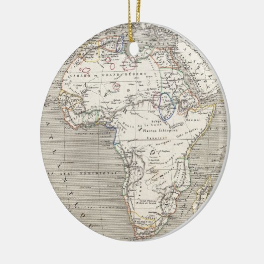  kaart van Afrika Keramisch Ornament (Links)
