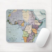 Kaart van Afrika met de Verdragsgrenzen, 1891 Muismat (Met muis)