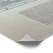 Kaart van Afrika met de Verdragsgrenzen, 1891 Poster (Hoek)