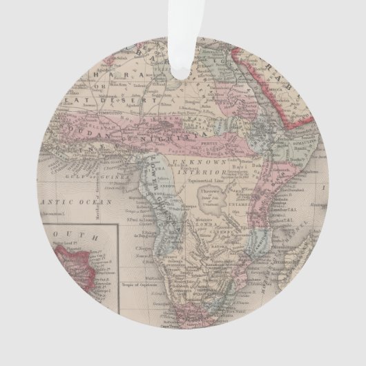 Kaart van Afrika met Sint-Helena Ornament (voorkant)