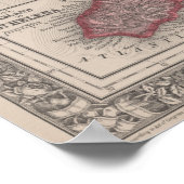 Kaart van Afrika met Sint-Helena Poster (Hoek)