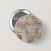 Kaart van Afrika met Sint-Helena Ronde Button 5,7 Cm (Voorkant /achterkant)
