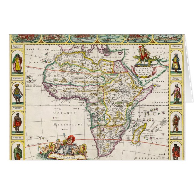 Kaart van Afrika | Nova Africa (Voorkant Horizontaal)