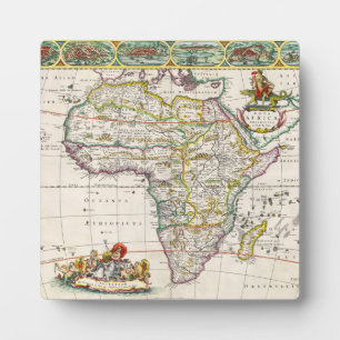 Kaart van Afrika   Nova Africa Fotoplaat
