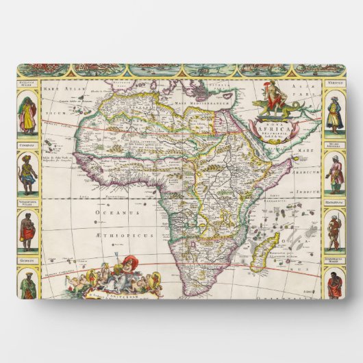 Kaart van Afrika | Nova Africa Fotoplaat (voorkant)
