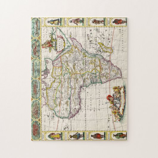 Kaart van Afrika | Nova Africa Legpuzzel (Verticaal)