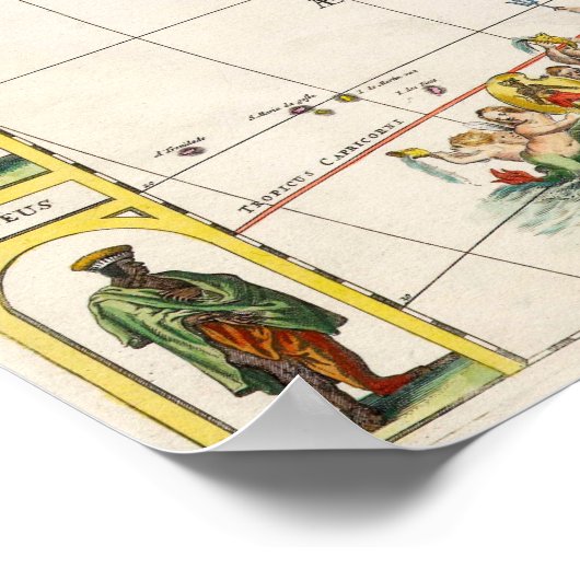 Kaart van Afrika | Nova Africa Poster (Hoek)