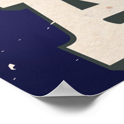 Kaart van afrika poster (Hoek)