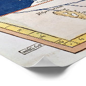 Kaart van Afrika Poster (Hoek)