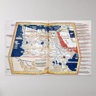 Kaart van Afrika Poster