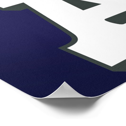 Kaart van afrika poster (Hoek)