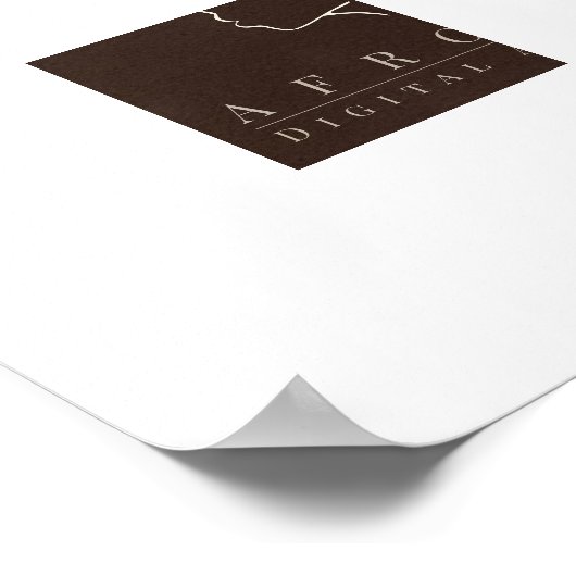 Kaart van Afrika Poster (Hoek)