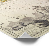 Kaart van Afrika Poster (Hoek)