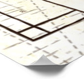 Kaart van Afrika Poster (Hoek)