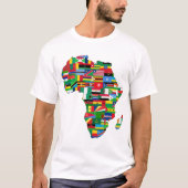 Kaart van Afrika T-shirt (Voorkant)