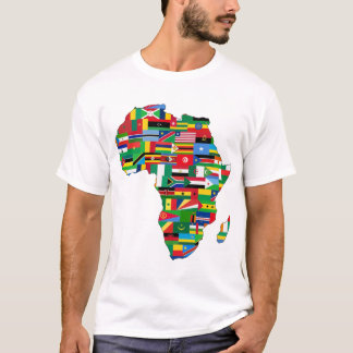 Kaart van Afrika T-shirt