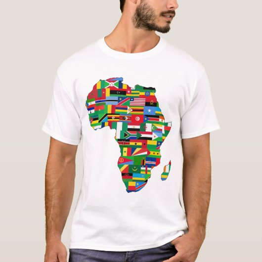 Kaart van Afrika T-shirt (Voorkant)