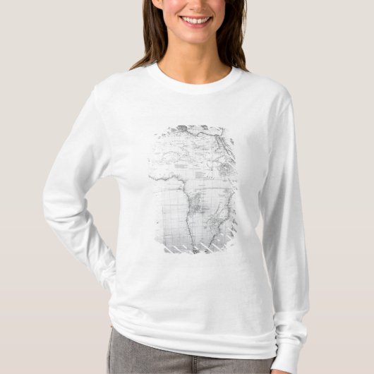 Kaart van Afrika T-shirt (Voorkant)